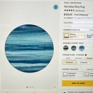 Ruggable 6ft Round Cover Only